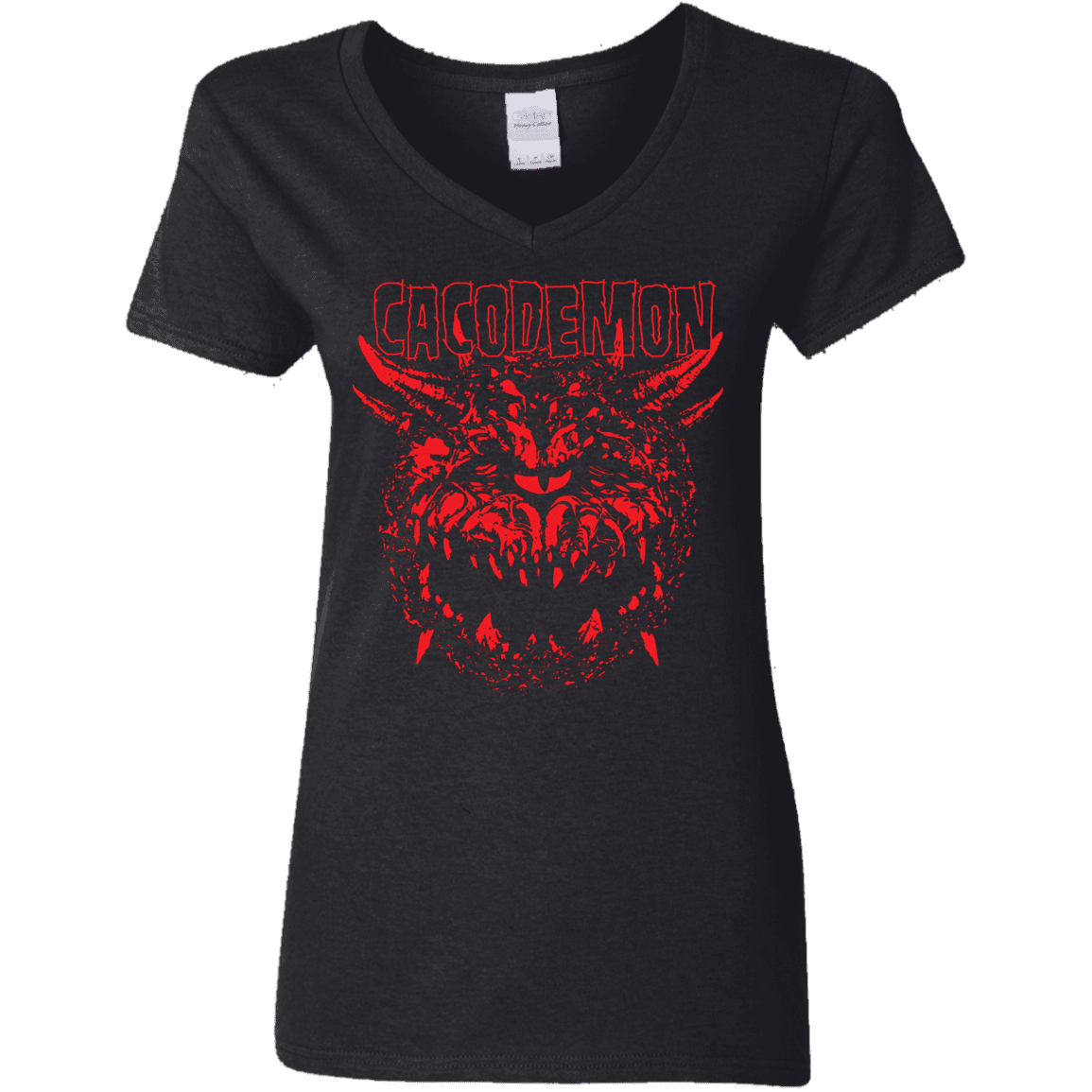 T-Shirts Black / S Cacodemon Women's V-Neck T-Shirt