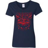 T-Shirts Navy / S Cacodemon Women's V-Neck T-Shirt