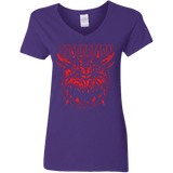 T-Shirts Purple / S Cacodemon Women's V-Neck T-Shirt