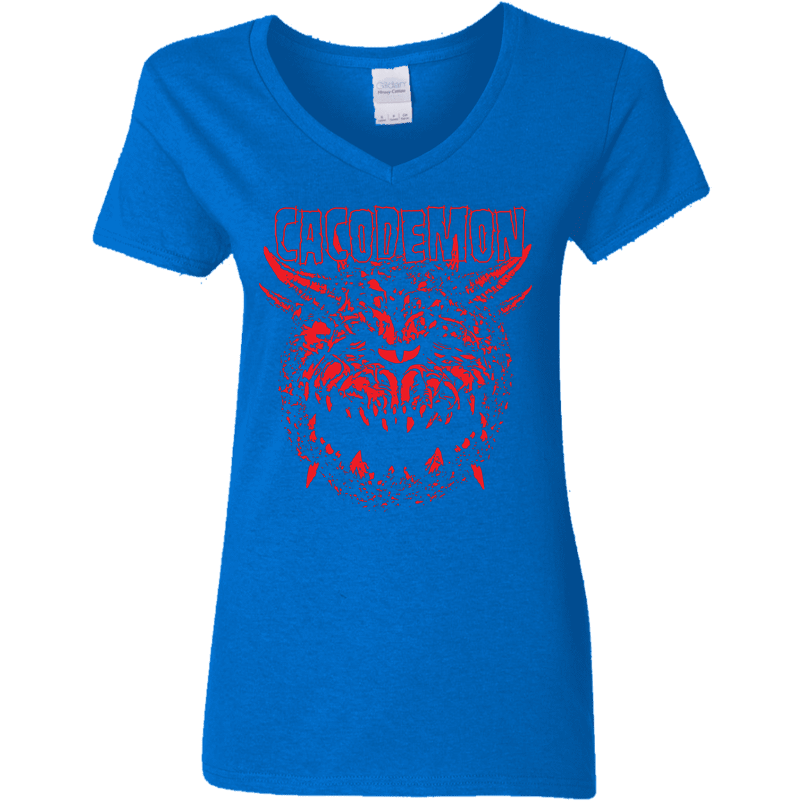 T-Shirts Royal / S Cacodemon Women's V-Neck T-Shirt