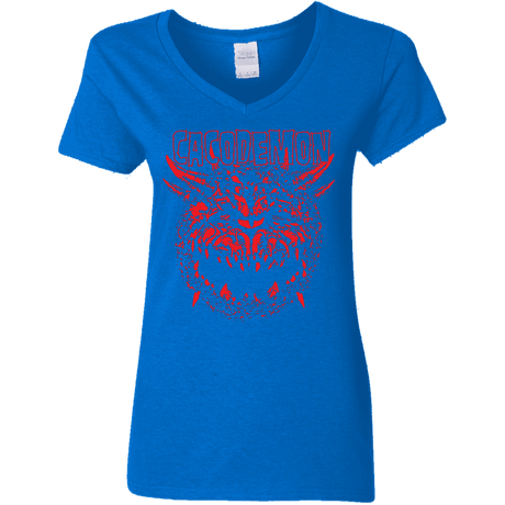 T-Shirts Royal / S Cacodemon Women's V-Neck T-Shirt