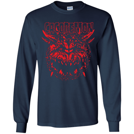T-Shirts Navy / YS Cacodemon Youth Long Sleeve T-Shirt
