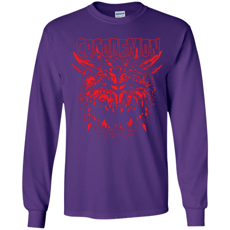 T-Shirts Purple / YS Cacodemon Youth Long Sleeve T-Shirt