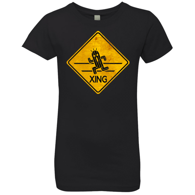 T-Shirts Black / YXS Cactuar Crossing Girls Premium T-Shirt