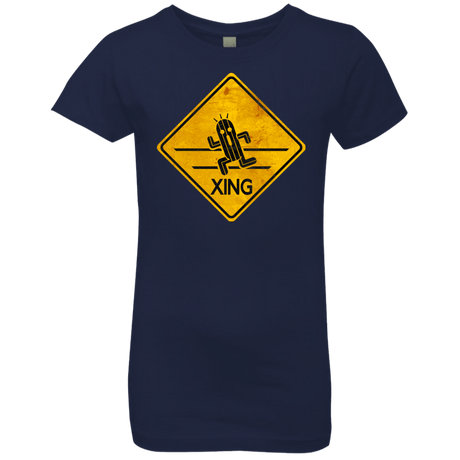 T-Shirts Midnight Navy / YXS Cactuar Crossing Girls Premium T-Shirt