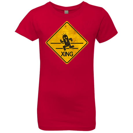 T-Shirts Red / YXS Cactuar Crossing Girls Premium T-Shirt