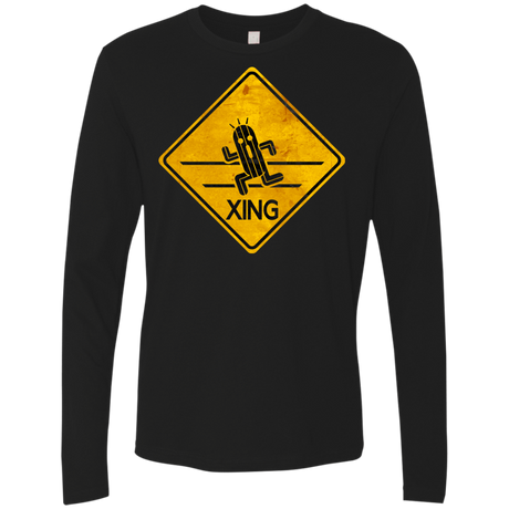 T-Shirts Black / Small Cactuar Crossing Men's Premium Long Sleeve