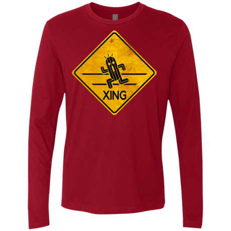 T-Shirts Cardinal / Small Cactuar Crossing Men's Premium Long Sleeve