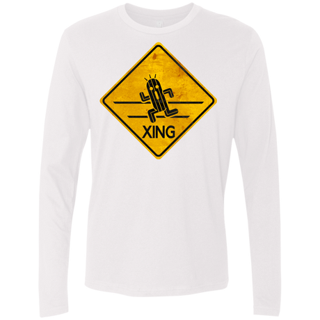 T-Shirts White / Small Cactuar Crossing Men's Premium Long Sleeve