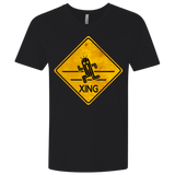 T-Shirts Black / X-Small Cactuar Crossing Men's Premium V-Neck