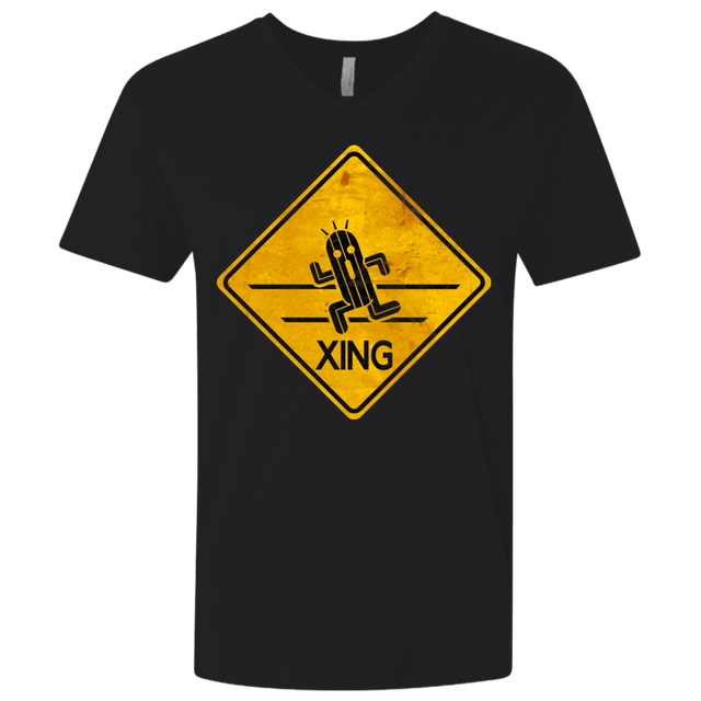 T-Shirts Black / X-Small Cactuar Crossing Men's Premium V-Neck