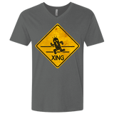T-Shirts Heavy Metal / X-Small Cactuar Crossing Men's Premium V-Neck