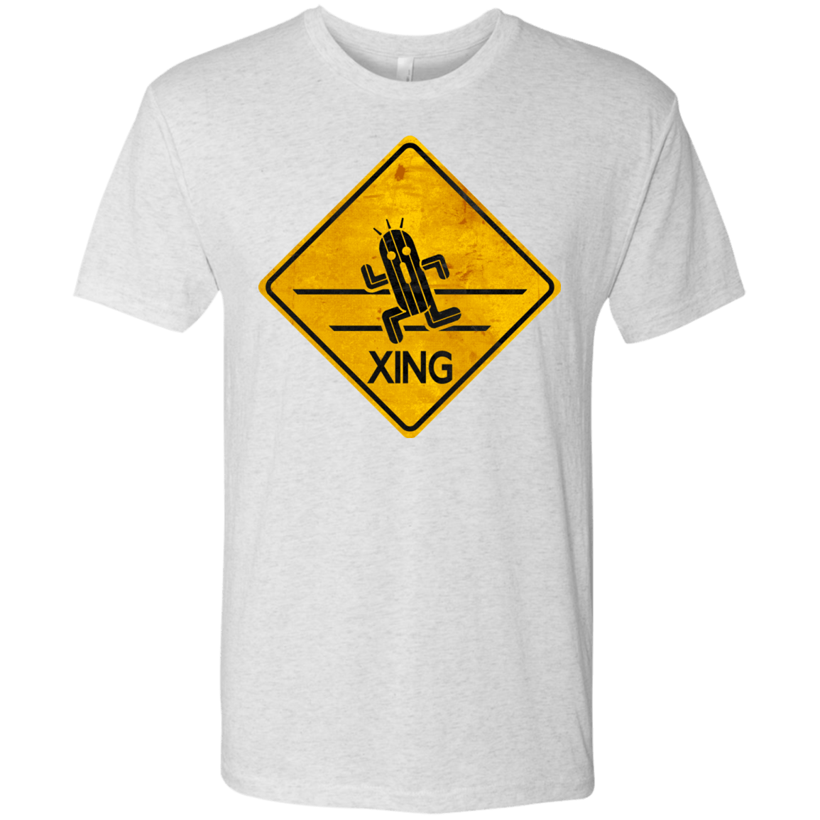 T-Shirts Heather White / Small Cactuar Crossing Men's Triblend T-Shirt