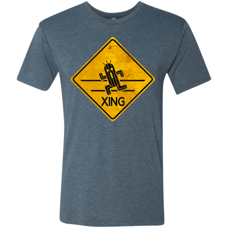 T-Shirts Indigo / Small Cactuar Crossing Men's Triblend T-Shirt