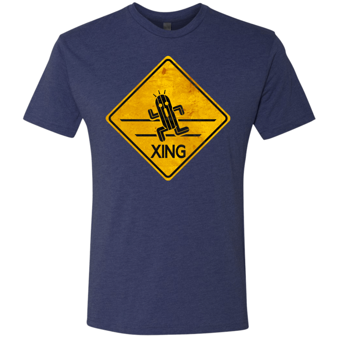 T-Shirts Vintage Navy / Small Cactuar Crossing Men's Triblend T-Shirt
