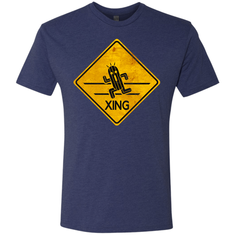 T-Shirts Vintage Navy / Small Cactuar Crossing Men's Triblend T-Shirt