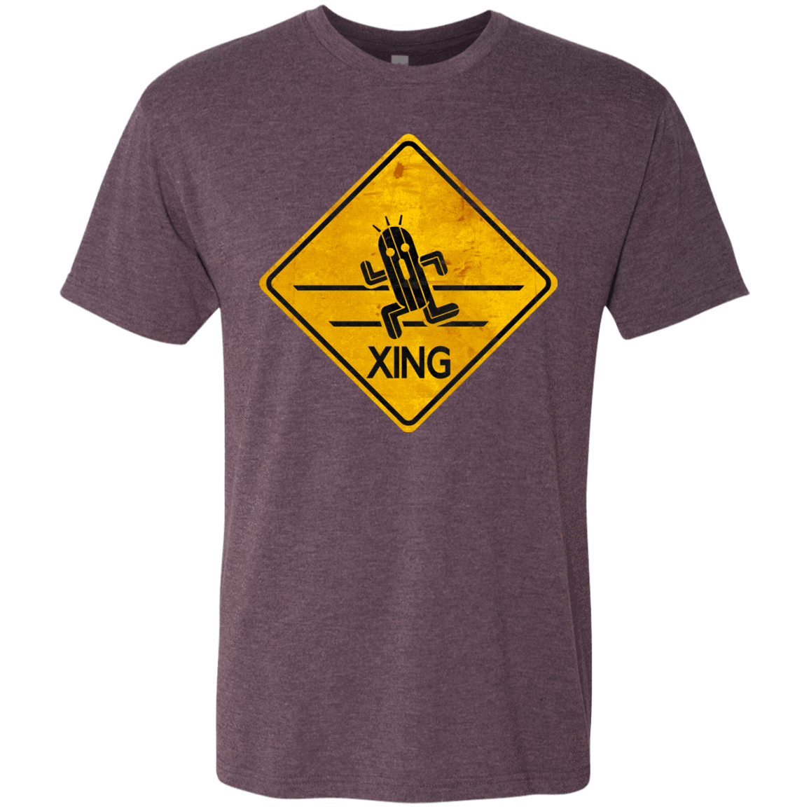 T-Shirts Vintage Purple / Small Cactuar Crossing Men's Triblend T-Shirt