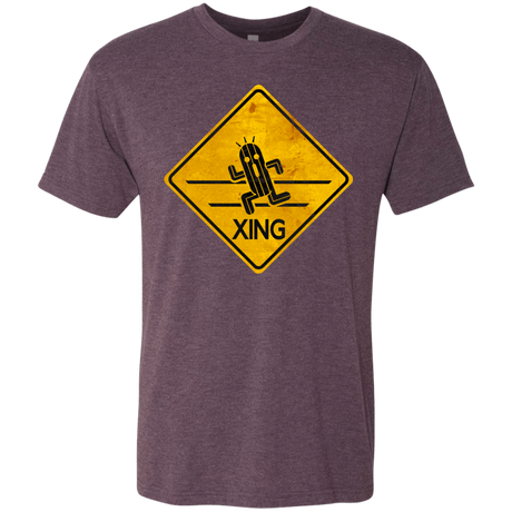 T-Shirts Vintage Purple / Small Cactuar Crossing Men's Triblend T-Shirt