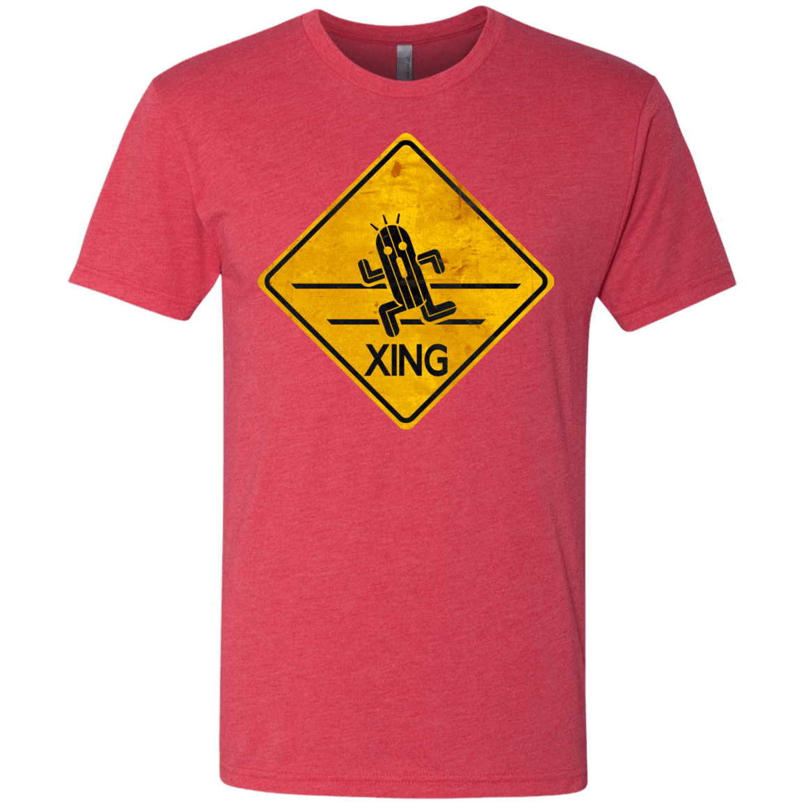 T-Shirts Vintage Red / Small Cactuar Crossing Men's Triblend T-Shirt
