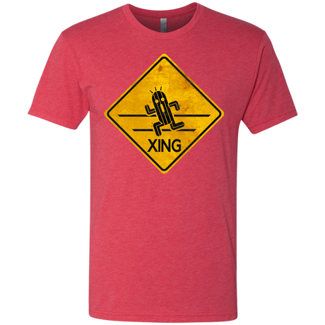 T-Shirts Vintage Red / Small Cactuar Crossing Men's Triblend T-Shirt