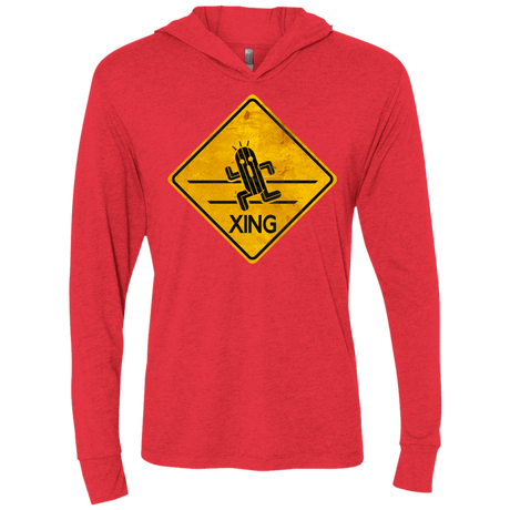 T-Shirts Vintage Red / X-Small Cactuar Crossing Triblend Long Sleeve Hoodie Tee