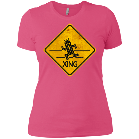 T-Shirts Hot Pink / X-Small Cactuar Crossing Women's Premium T-Shirt