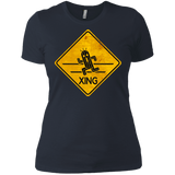 T-Shirts Indigo / X-Small Cactuar Crossing Women's Premium T-Shirt