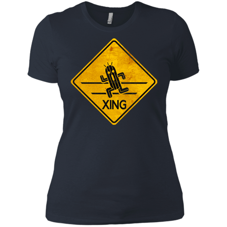 T-Shirts Indigo / X-Small Cactuar Crossing Women's Premium T-Shirt
