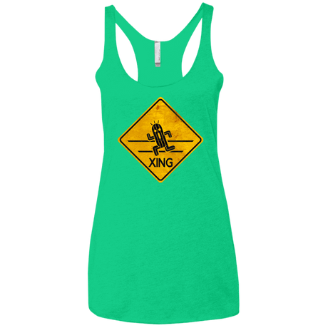 T-Shirts Envy / X-Small Cactuar Crossing Women's Triblend Racerback Tank