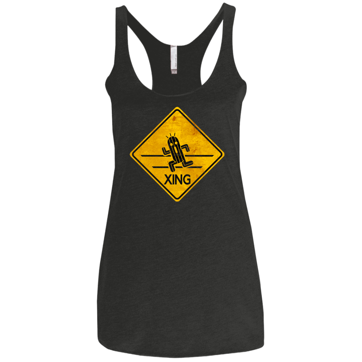 T-Shirts Vintage Black / X-Small Cactuar Crossing Women's Triblend Racerback Tank