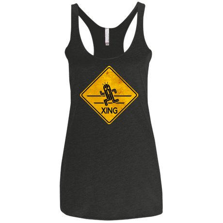 T-Shirts Vintage Black / X-Small Cactuar Crossing Women's Triblend Racerback Tank
