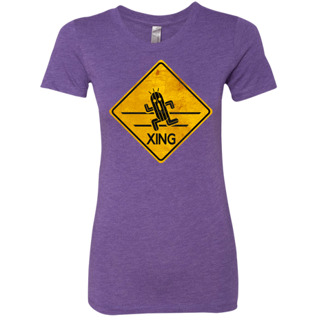 T-Shirts Purple Rush / Small Cactuar Crossing Women's Triblend T-Shirt