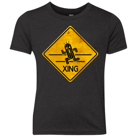 T-Shirts Vintage Black / YXS Cactuar Crossing Youth Triblend T-Shirt