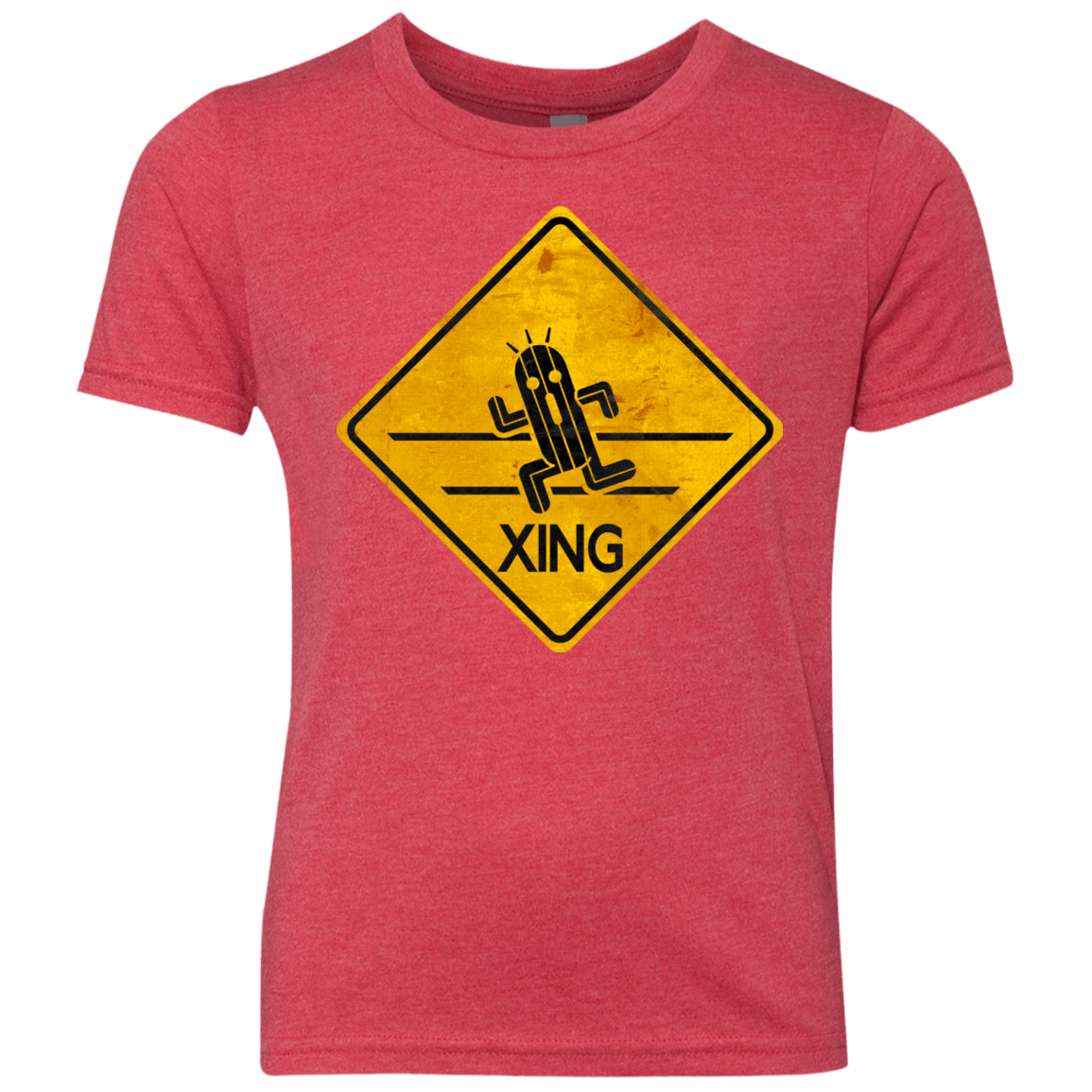 T-Shirts Vintage Red / YXS Cactuar Crossing Youth Triblend T-Shirt