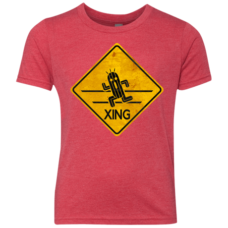 T-Shirts Vintage Red / YXS Cactuar Crossing Youth Triblend T-Shirt