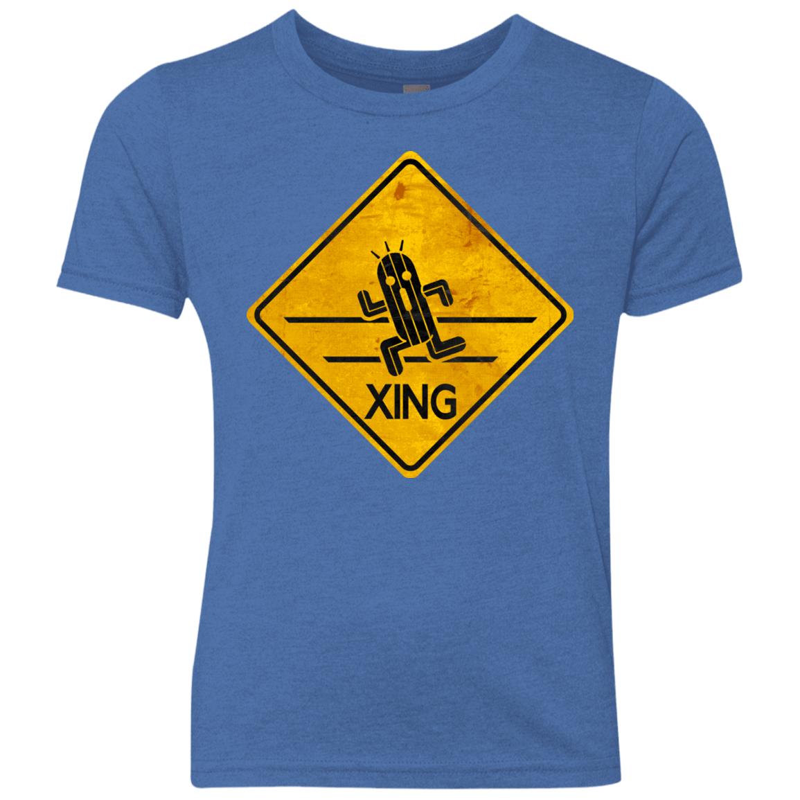 T-Shirts Vintage Royal / YXS Cactuar Crossing Youth Triblend T-Shirt