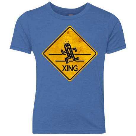 T-Shirts Vintage Royal / YXS Cactuar Crossing Youth Triblend T-Shirt