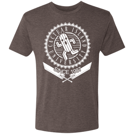 T-Shirts Macchiato / S Cactuar Island University Men's Triblend T-Shirt