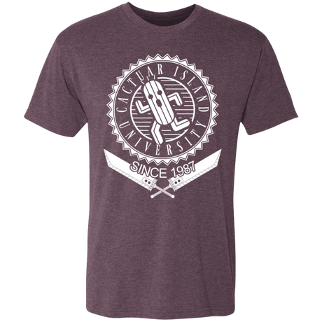 T-Shirts Vintage Purple / S Cactuar Island University Men's Triblend T-Shirt