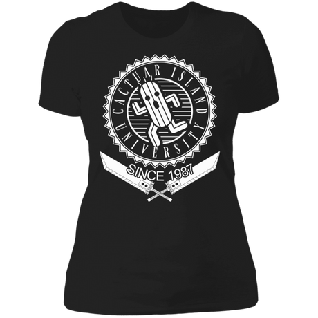 T-Shirts Black / S Cactuar Island University Women's Premium T-Shirt