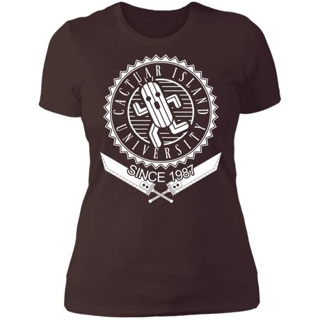 T-Shirts Dark Chocolate / S Cactuar Island University Women's Premium T-Shirt