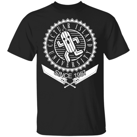 T-Shirts Black / YXS Cactuar Island University Youth T-Shirt