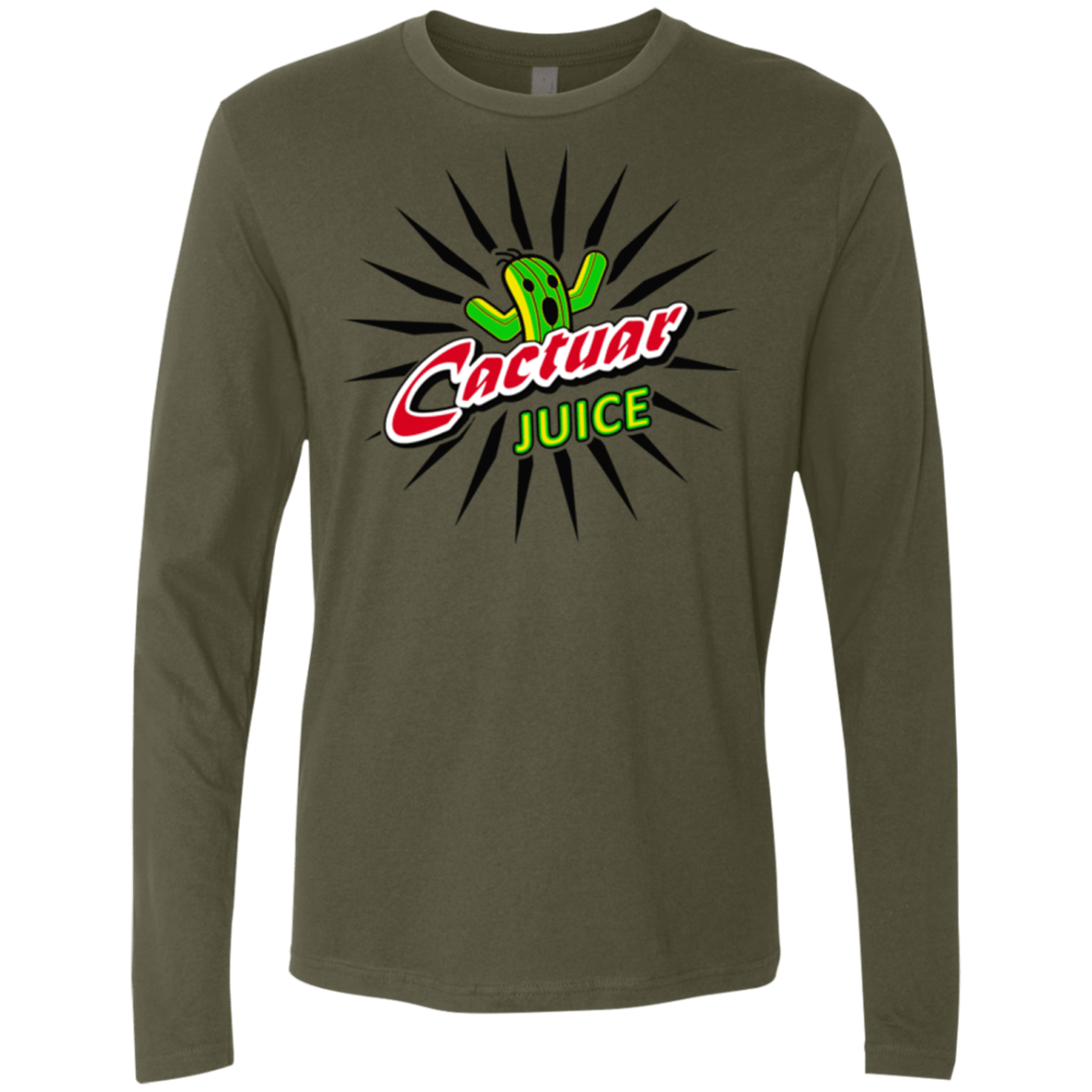 T-Shirts Military Green / Small Cactuar juice Men's Premium Long Sleeve