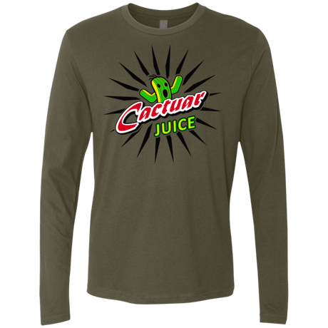 T-Shirts Military Green / Small Cactuar juice Men's Premium Long Sleeve