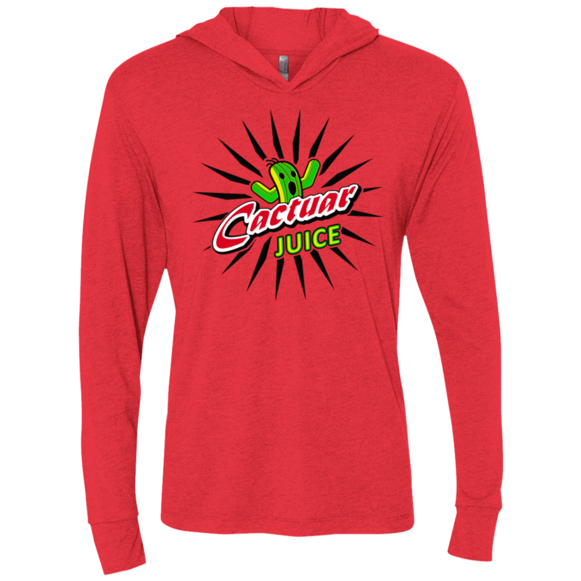 T-Shirts Vintage Red / X-Small Cactuar juice Triblend Long Sleeve Hoodie Tee