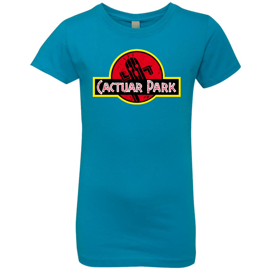 T-Shirts Turquoise / YXS Cactuar Park Girls Premium T-Shirt