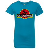 T-Shirts Turquoise / YXS Cactuar Park Girls Premium T-Shirt