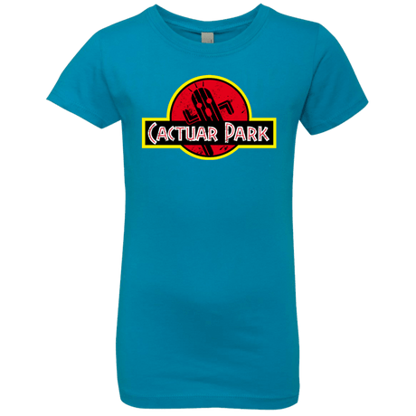 T-Shirts Turquoise / YXS Cactuar Park Girls Premium T-Shirt
