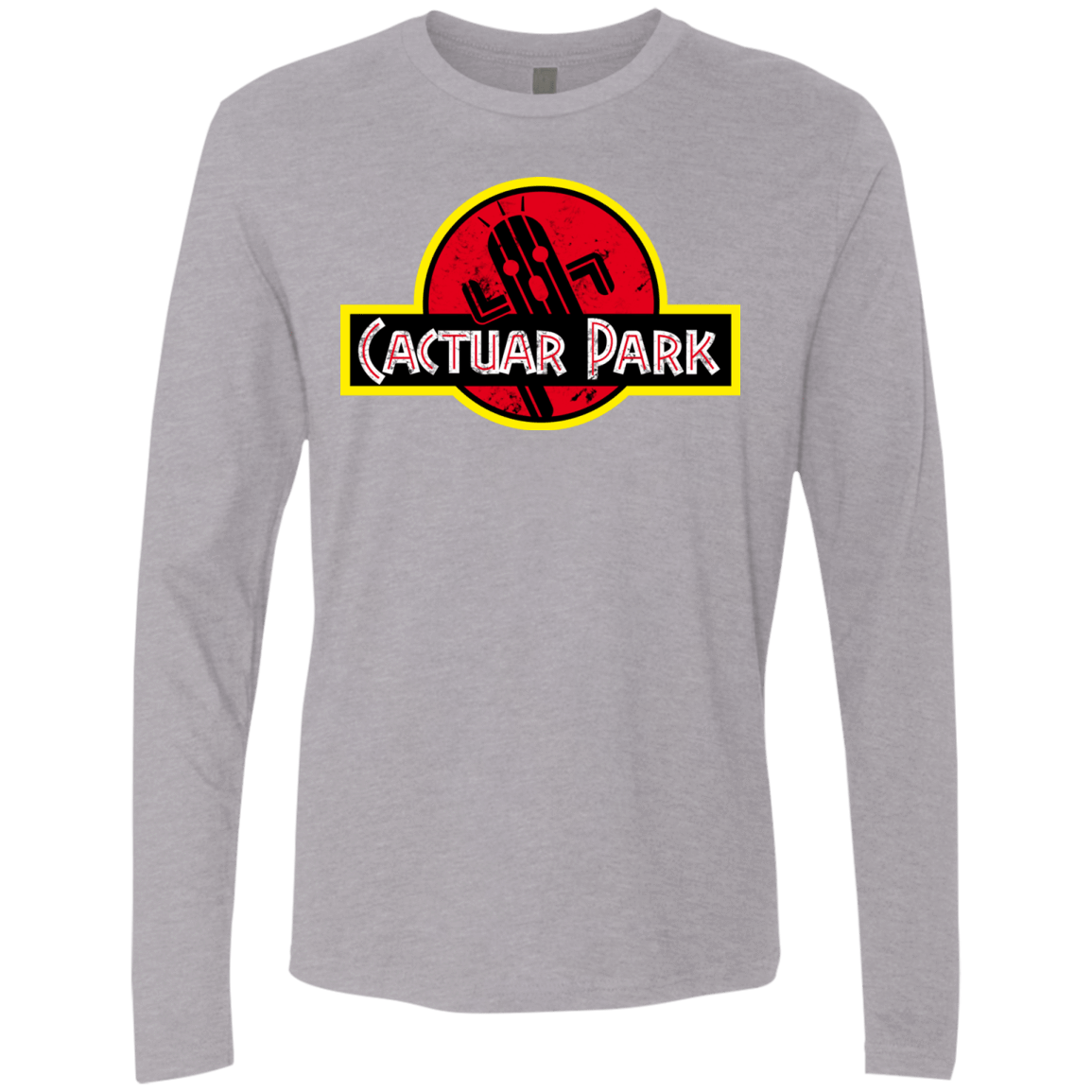 T-Shirts Heather Grey / Small Cactuar Park Men's Premium Long Sleeve