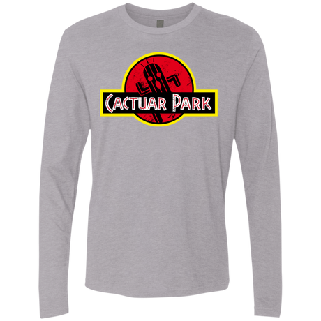 T-Shirts Heather Grey / Small Cactuar Park Men's Premium Long Sleeve